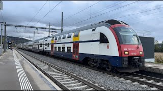 Bahnverkehr in Otelfingen 10102024 [upl. by Yekcin]