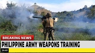 Philippine Army 33rd Infantry Battalion Weapons Training [upl. by Heinrike375]