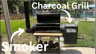 Best Backyard Smoker Build Offset Smoker and Charcoal Grill Combo [upl. by Eedrahc]