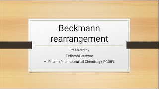 Beckmann Rearrangement KetoximeAldoxime to NSubstituted amideLactum ring electron deficient N [upl. by Byran]