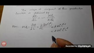 Convexity of CobbDouglas Production Function [upl. by Rennat348]