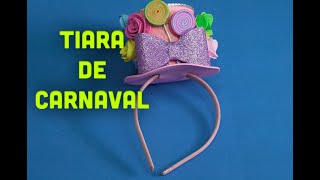 Tiara de Carnaval em EVA [upl. by Huda]