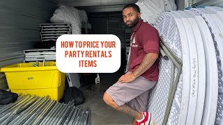 How to Price your party rentals items amp get other companies customers 🤫 partyrentals partyrental [upl. by Floris]