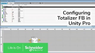 Configuring Totalizer FB in Unity Pro  Schneider Electric Support [upl. by Yerhcaz]