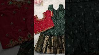 latest trending pattu pavada langa jacket shorts youtube pattupavada kidsdress trending yt [upl. by Limemann]