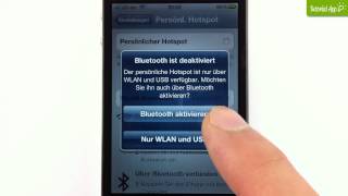 iPhone Tutorial Persönlicher Hotspot [upl. by Kecaj]