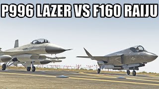 F160 Raiju Vs P996 Lazer Speed Armor Dogfighting amp Agility Etc  Which Is The Best Jet [upl. by Vastha]