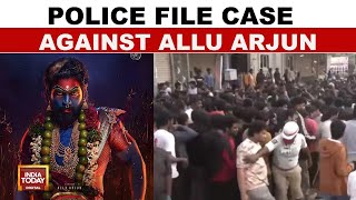 Police Flies Case Against Allu Arjun Pushpa 2 Premiere Show Tragedy  India Today [upl. by Allesiram]