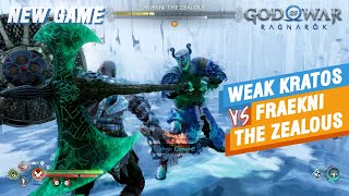 Fraekni the Zealous Boss Fight God of War Ragnarok  New Game  No Damage [upl. by Etnuahc]