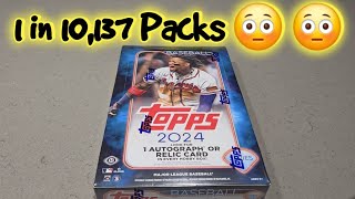 1 in 10137 Packs Rare Hit 2024 Topps Series 1 Hobby Box plus a case hit 🔥 [upl. by Naaman]