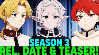 MUSHOKU TENSEI JOBLESS REINCARNATION SEASON 3 RELEASE DATE amp TRAILER  Situation [upl. by Yentterb]