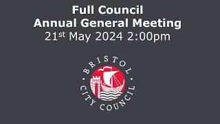 Annual General Meeting Full Council  Tuesday 21st May 2024 200 pm [upl. by Meredeth535]