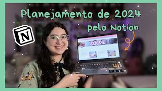 📱 Planejamento de 2024 pelo Notion  Template gratuito [upl. by Yruama]