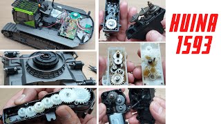 HUINA 1593 EXCAVATOR DISSASEMBLY  HUNA 1593 FULL TEARDOWN REVIEW  WHATS INSIDE [upl. by Ylelhsa]