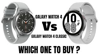 Samsung Galaxy watch 4 vs Galaxy watch 4 Classic  Which one to buy [upl. by Yregram580]