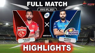 MI VS PBKS HIGHLIGHTS 2021 MATCH 42 PHASE 2  Mumbai Vs Punjab Match 42  IPL 2021 MIvPBKS [upl. by Attecnoc632]