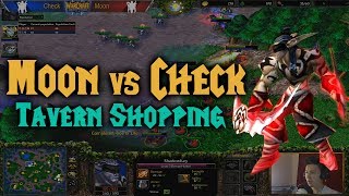 Warcraft 3  Moon N vs Check N  TAVERN SHOPPING [upl. by Lletnahs]