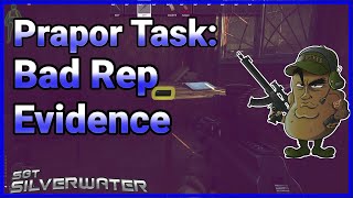 Bad Rep Evidence  Prapor Quest on Customs in Escape from Tarkov [upl. by Elvera]