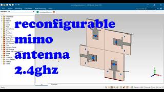 PolarizationReconfigurable Antenna Using the Combined Characteristic Modes in cst [upl. by Ybbob103]