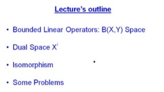 Functional Analysis  MTH327 Lecture 17 [upl. by Nicram]