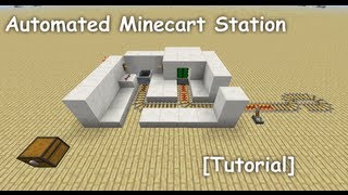 Automated Minecart Station Tutorial [upl. by Priscilla]