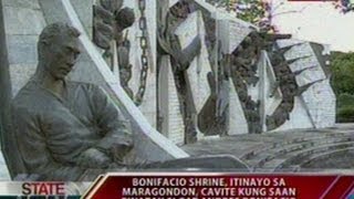 SONA Bonifacio Shrine itinayo sa Maragondon Cavite kung saan pinatay si Gat Andres Bonifacio [upl. by Hawley]