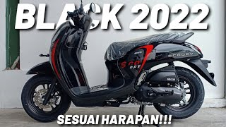 SCOOPY 2022 SPORTY BLACK TERBARU ISTIMEWA REVIEW LENGKAP FITUR DAN HARGA [upl. by Elohcin]