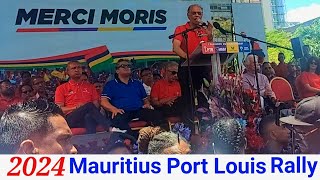 2024 Mauritius Port Louis Rally  Naveen Ramgoolam Prime Minister  Mauritius Language Spoken [upl. by Llyrat72]