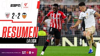 ¡LOS VASCOS RESCATARON UN EMPATE SOBRE LA HORA ANTE LOS CHÉS  Ath Bilbao 22 Valencia  RESUMEN [upl. by Aicital]