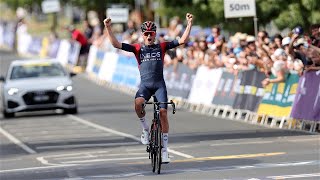 RoadNats22  Luke Plapp wins Australian National Championship in blistering individual performance [upl. by Leahcam]