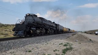 Eastbound big boy at Kemmerer Wyoming  72324 [upl. by Nachison]