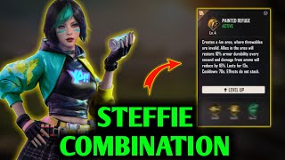 BEST CHARACTER COMBINATION FOR STEFFI IN FREE FIRE  STEFFI CHARACTER ABILITY TEST AFTER UPDATE [upl. by Lindahl]