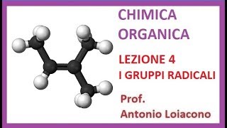 CHIMICA ORGANICA  Lezione 4  I gruppi Radicali [upl. by Emmit]