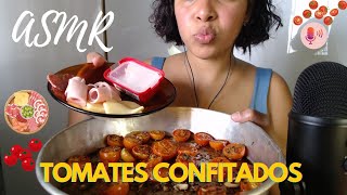 ASMR  fiambres tostadas y TOMATES CONFITADOS [upl. by Anivla]