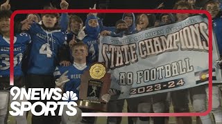 Mancos shuts out Haxtun in 8man football championship for firstever state title [upl. by Rodenhouse]