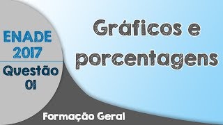 ENADE 2017  Questão 1 Formação Geral  Gráficos e Porcentagens [upl. by Neelsaj]