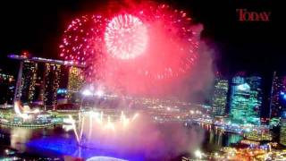 Marina Bay 2011 New Year Fireworks [upl. by Eatnoled453]