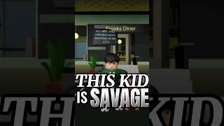 Meet the most SAVAGE KID in Roblox Brookhaven 🏡RP roblox brookhaven brookhavenrp [upl. by Enomyar248]