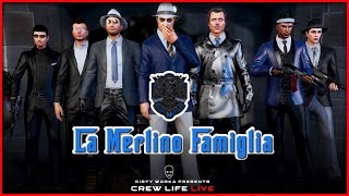 Crew Life Live  The Merlino Family  GTA Crime Family [upl. by Airbmak]