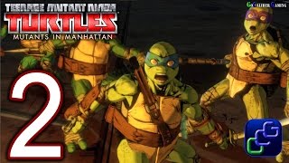 Teenage Mutant Ninja Turtles Mutants In Manhattan Walkthrough  Part 2  Stage 2 Rocksteady [upl. by Nahte]