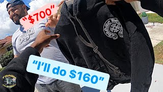 LOWBALLING ON CHROME HEARTS MADE 230 PROFIT AFTER WEARING [upl. by Noemad]