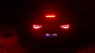 Alfa Romeo Stelvio 2019 rear lights at nightRücklichter Nacht 4K [upl. by Eniamreg]