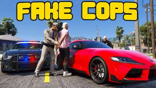 Fake Police Department Robs Civilians In GTA 5 RP [upl. by Yessac]