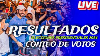 ENVIVO CONTEO DE VOTOS RESULTADOS DE LAS ELECCIONES PRESIDENCIALES 2024 EL SALVADOR [upl. by Orsay362]