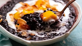 Thai Black Sticky Rice Pudding [upl. by Oconnor]