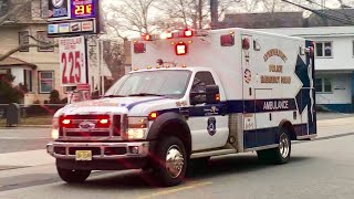 Lyndhurst NJ Emergency Squad 3254 Responding on Park Ave in Rutherford NJ Dec 30th 2018 [upl. by Earehc]