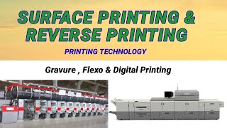 surface and Reverse printing process gravure amp Flexo printing [upl. by Raseac]