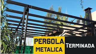 🔴⚫ PERGOLA Metálica  Construcción en detalle  Video 2 de 2 [upl. by Alilak863]