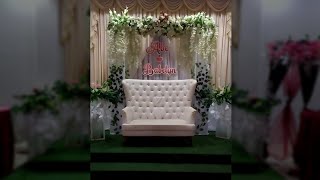 BackDrop Design For Wedding Backdrop Weddingbackdrop Shorts diy [upl. by Enellij]