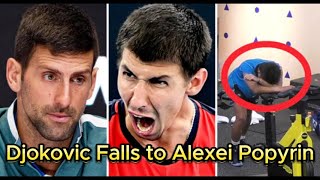 Stunning Upset Novak Djokovic Falls to Alexei Popyrin in US Open 2024 Round of 16 [upl. by Hux]